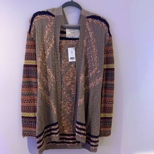 Bohemian California Moonrise Hooded Open Cardigan